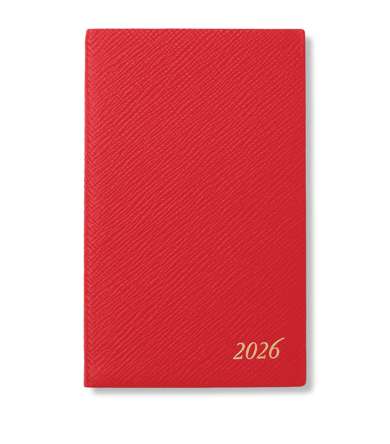 Smythson Panama leather weekly diary (British brand)