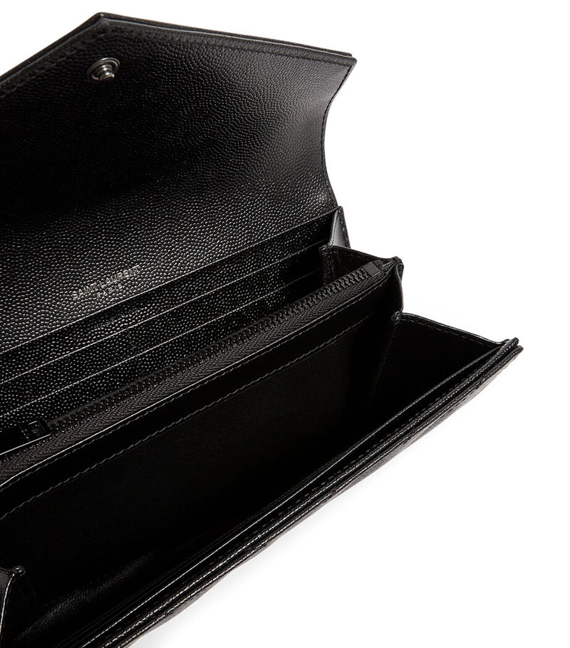 Saint Laurent Envelope matelassé leather wallet, UK version