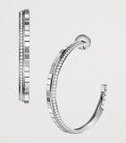 Chopard Ice Cube hoop earrings white gold diamond - (British brand)
