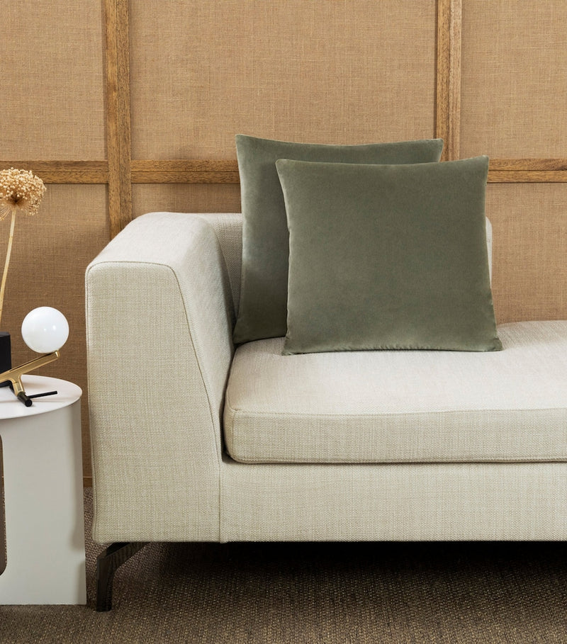 Frette luxury velvet cushion cover 65cm x 65cm, imported from the UK
