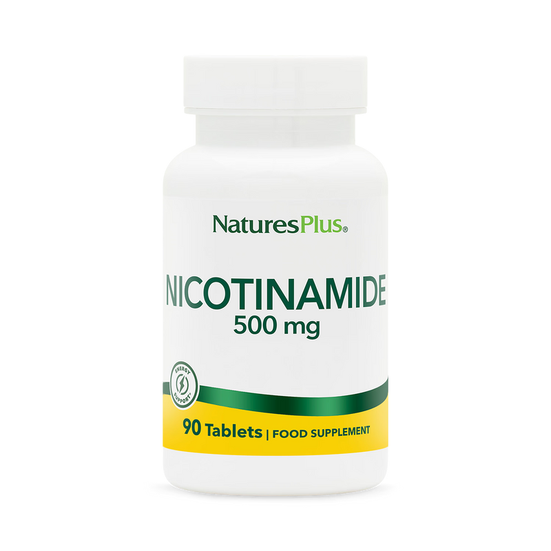NaturesPlus nicotinamide 500mg tablets, UK version