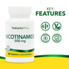 NaturesPlus nicotinamide 500mg tablets, UK version