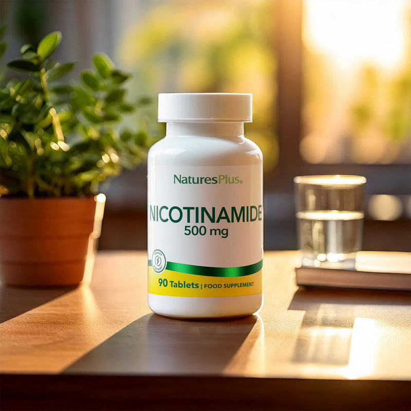 NaturesPlus nicotinamide 500mg tablets, UK version