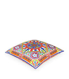 Dolce&Gabbana silk square cushion with Carretto print 45cm x 45cm - British product