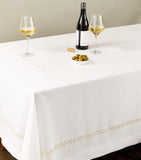 Dea Linen Embroidered Liri Tablecloth 170cm x 270cm - British product