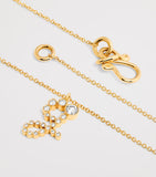 Sophie Bille Brahe yellow gold diamond 'G' necklace - British product