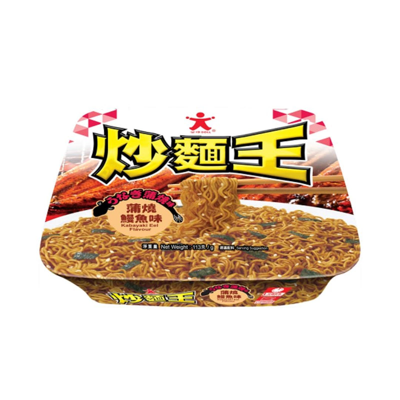 Doll instant fried noodles kabayaki eel flavour, UK version