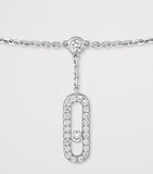 Messika Move Uno white gold diamond anklet 0.35ct, imported from the UK