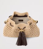 Jimmy Choo Cinch raffia shoulder bag (British brand)