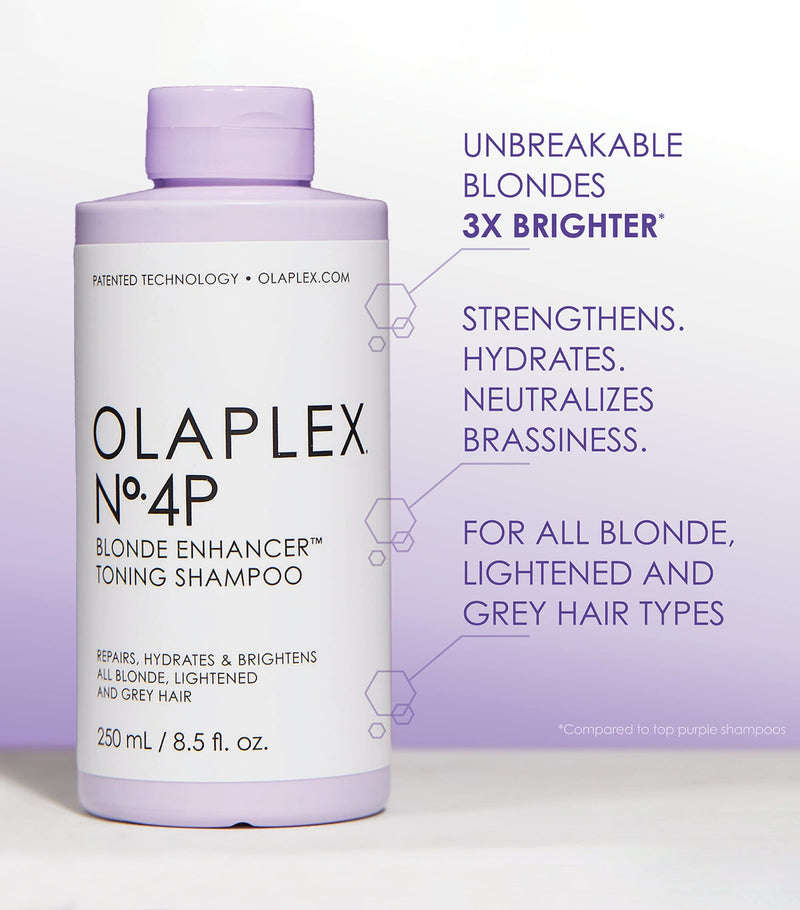 Olaplex Blonde Enhancer Toning Shampoo 250ml, imported from the UK