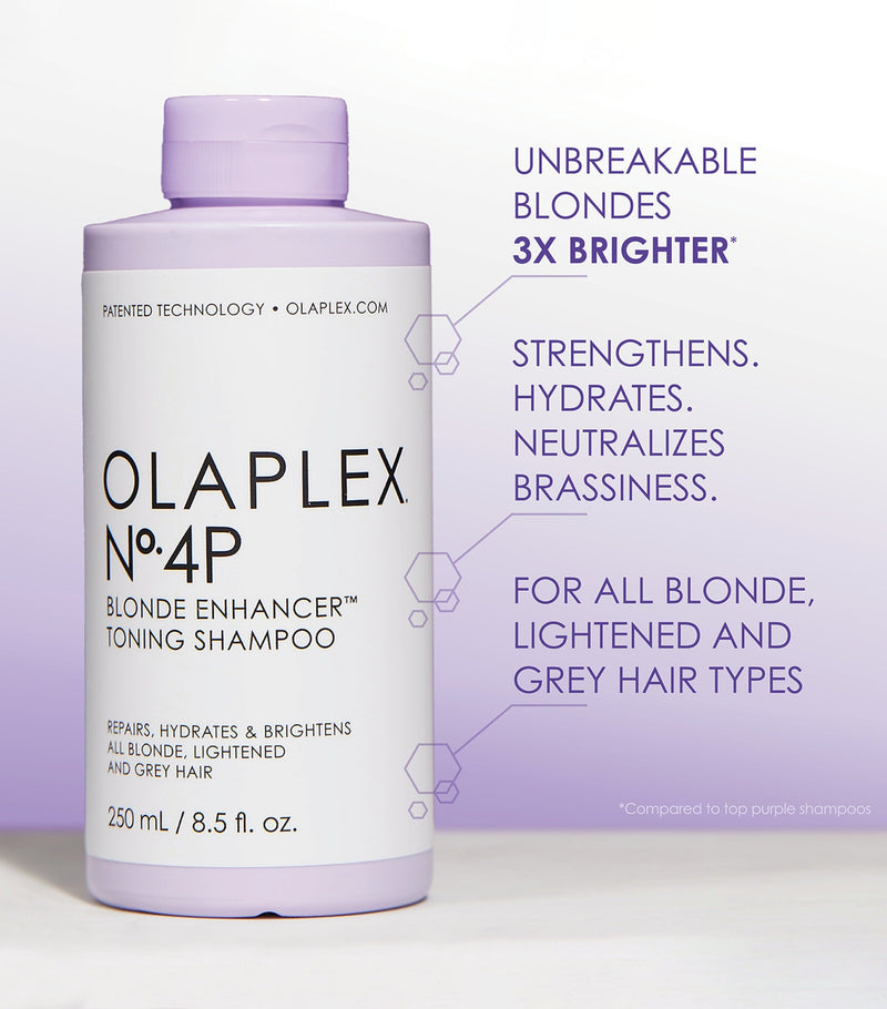 Olaplex Blonde Enhancer Toning Shampoo 250ml, imported from the UK
