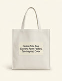 Prada suede tote bag with crochet trims and logo print - British product