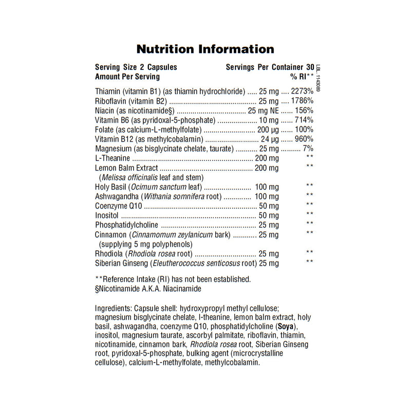 NaturesPlus BioAdvanced Stress Support 60 capsules, UK version