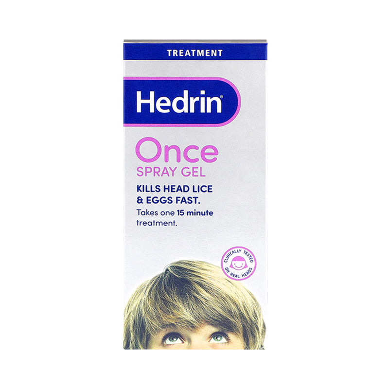 Hedrin Once Spray Gel head lice treatment 100ml (British brand)