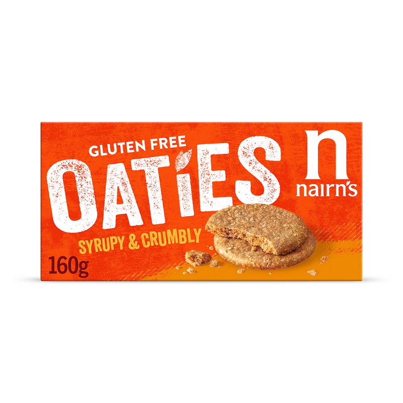 Nairn's Gluten Free Oaties Oatcakes 160g, imported from the UK