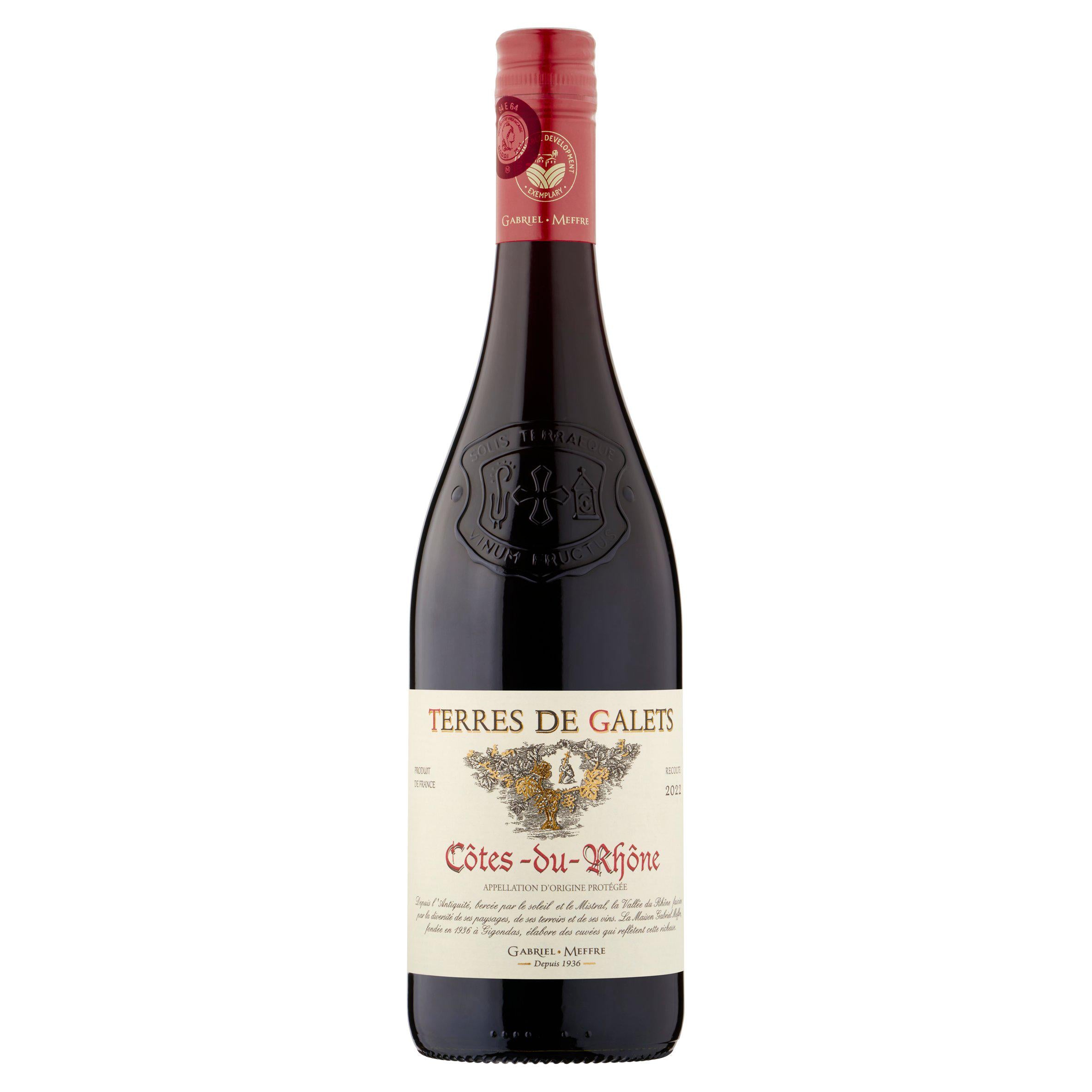 Terres De Galets Côtes du Rhône 75cl All red wine Sainsburys