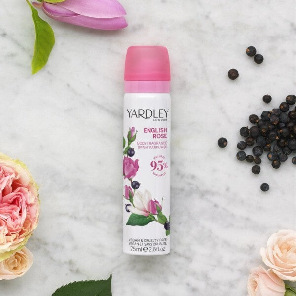 Yardley English Rose Body Spray 75ml (British brand)