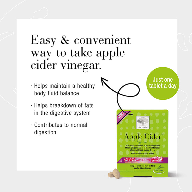New Nordic apple cider vinegar tablets - British product