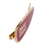Miu Miu enamel logo hair clip for hair - British product