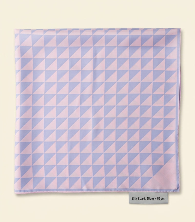 Prada silk triangle print scarf 90cm (British brand)