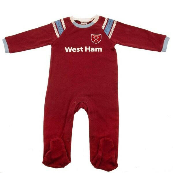 West Ham United FC Baby Sleepsuit (9-12 Months) GOODS Superdrug