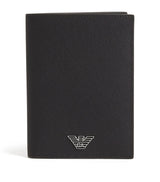 Harrods Emporio Armani Grained Leather Passport Holder Travel Accessory- Buy online at McGrocer