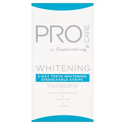 Superdrug Procare 3 Day Whitening Strips 12 count