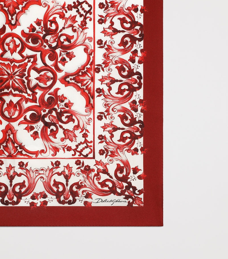 Dolce&Gabbana silk printed stole 50cm, UK version
