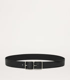 Saint Laurent Double Boucle Cadre leather belt 3.5cm, imported from the UK