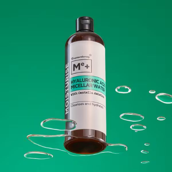 Me+ Micellar Water Hyaluronic Acid 400ml, imported from the UK