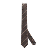 Harrods Giorgio Armani Silk Regimental Stripe Tie 7cm- Buy online at McGrocer