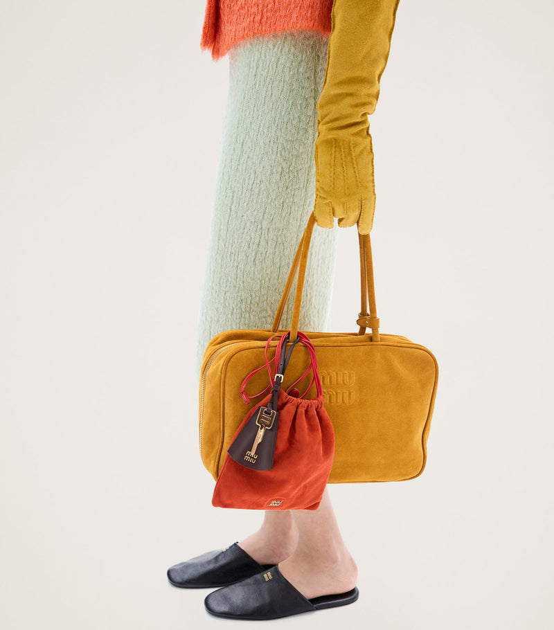 Miu Miu Suede Beau top-handle bag - British product