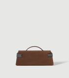 Brunello Cucinelli Essence suede flap top-handle bag - British product