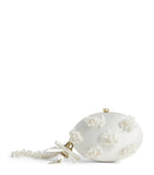 Self-Portrait satin embellished clutch bag - British product