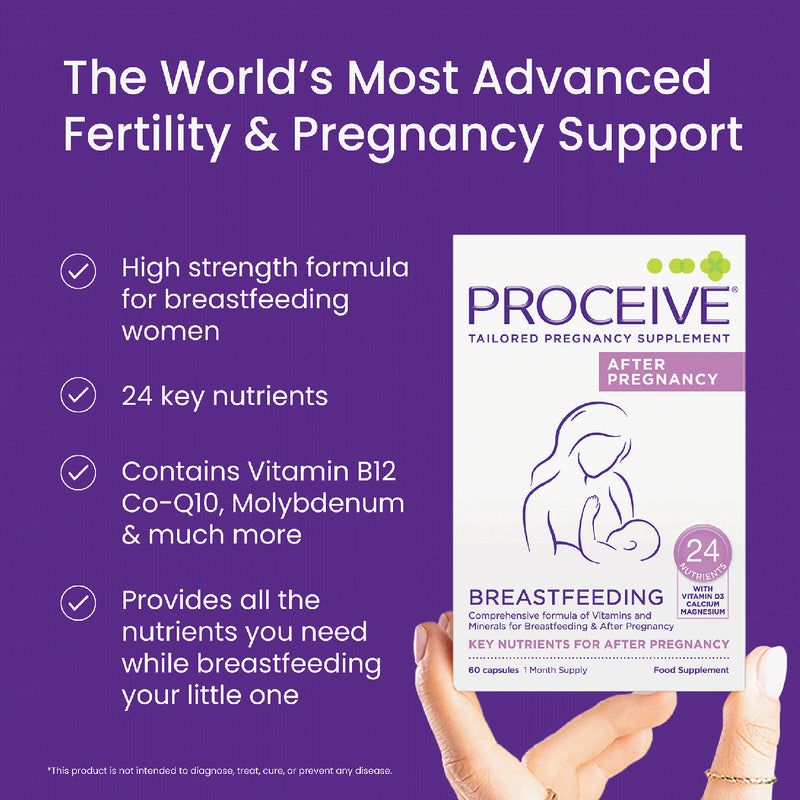 Proceive Breastfeeding Supplement 60 Capsules, imported from the UK
