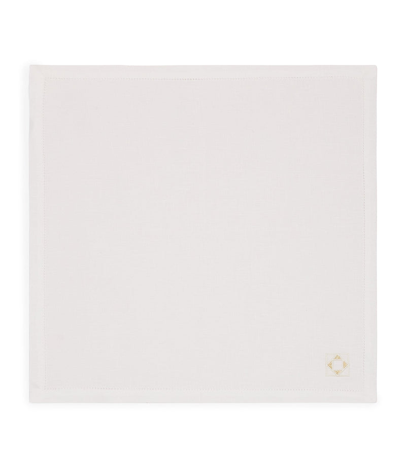 Dea Linen Embroidered Liri Napkin 45cm x 45cm - British product