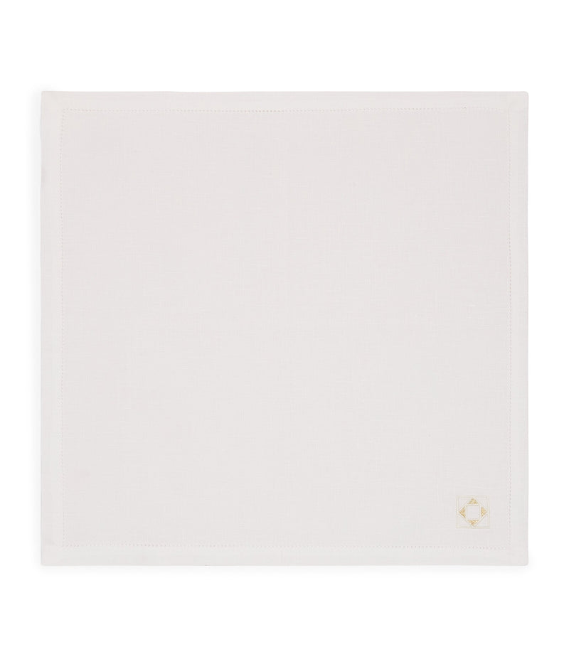 Dea Linen Embroidered Liri Napkin 45cm x 45cm - British product