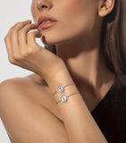 Messika Lucky Move white gold diamond bracelet 0.17ct, UK version
