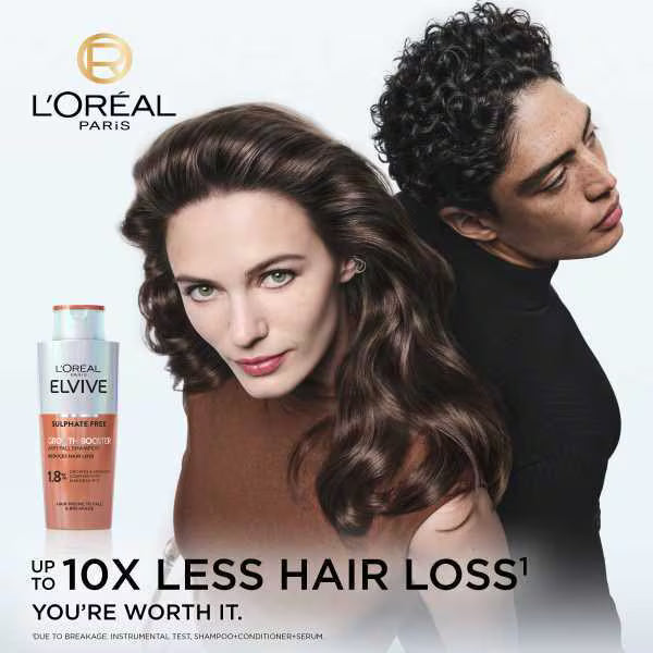 L'Oréal Paris Growth Booster Shampoo 200ml, imported from the UK