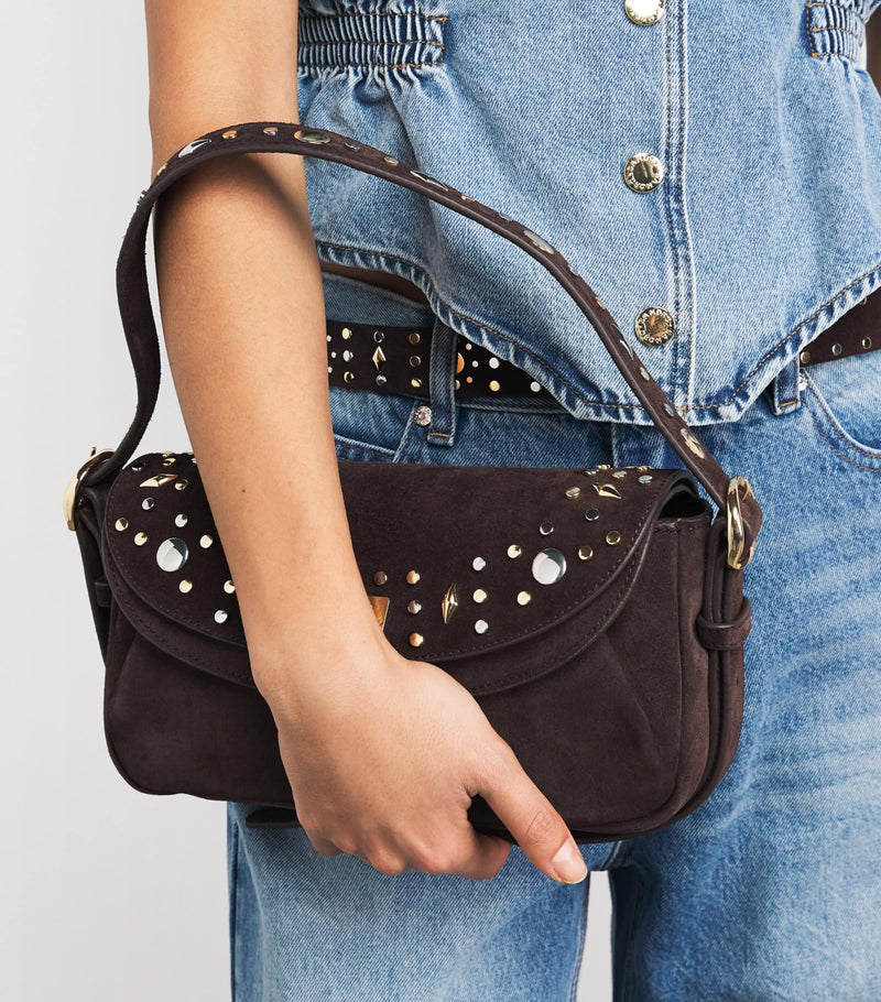 Sandro Paris suede shoulder bag medium (British brand)