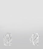 Boucheron Plume de Paon clip-on earrings in white gold with diamonds - British product