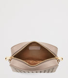 Aspinal of London leather camera bag with woven detail (British brand)