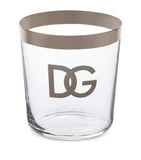 Dolce&Gabbana DG Logo glasses set of 2 with silver rim - British product
