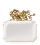 Jimmy Choo Cloud satin clutch bag, imported from the UK