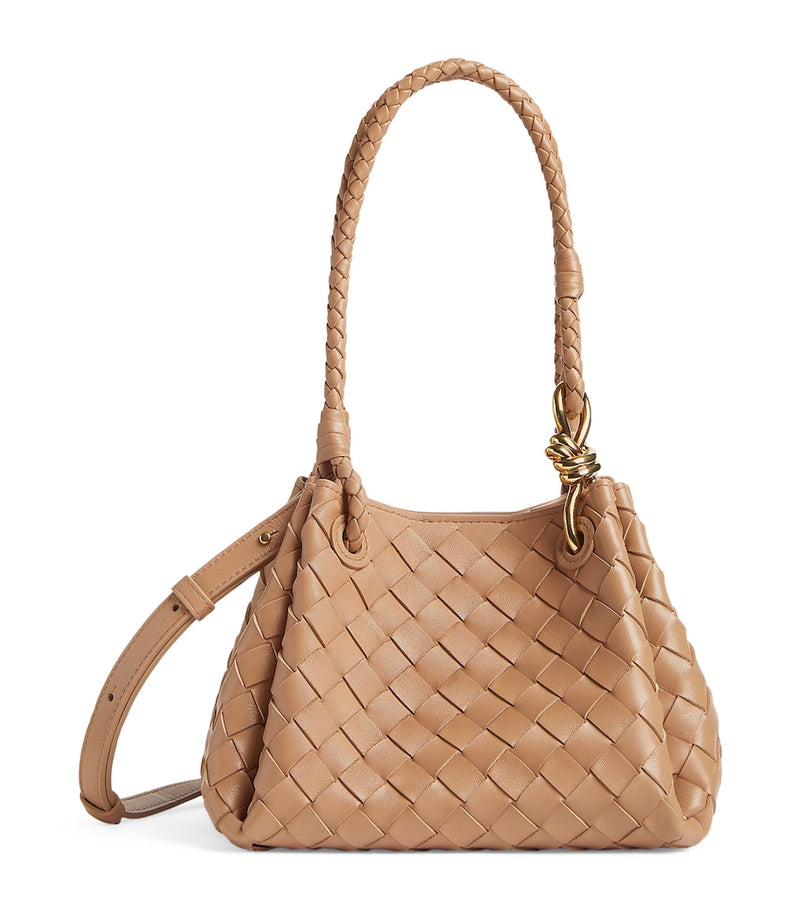 Bottega Veneta small leather parachute shoulder bag - British product