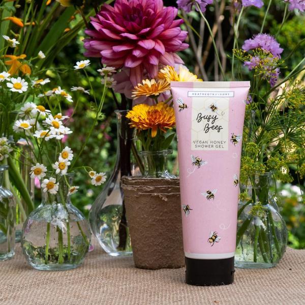 Heathcote & Ivory Rose honey vegan shower gel 250ml, UK version