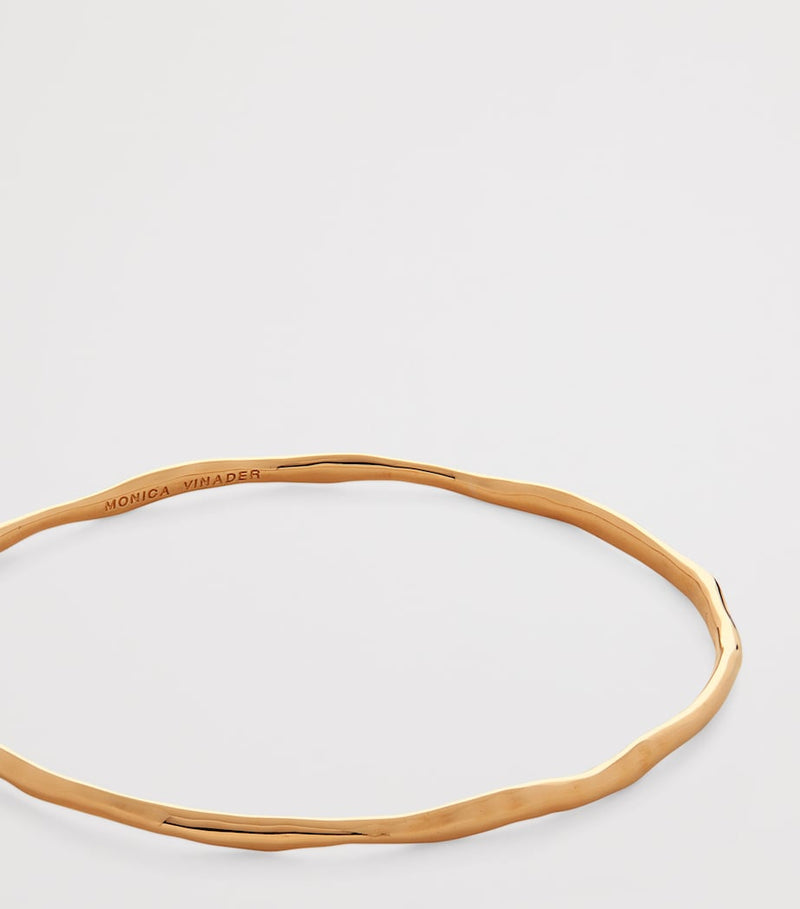 Monica Vinader gold vermeil Siren Muse bangle (British brand)