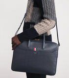 Thom Browne grey leather business bag, imported from the UK