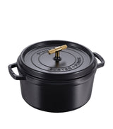 Harrods Staub x Buster + Punch Cocotte with Brass Knob 28cm- Buy online at McGrocer