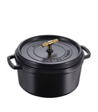 Staub cocotte with brass knob 28cm, UK version